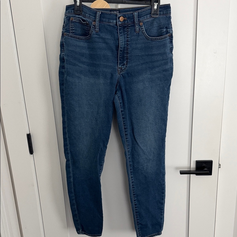J. Crew Women’s Skinny Jeans in Dark Blue Wash